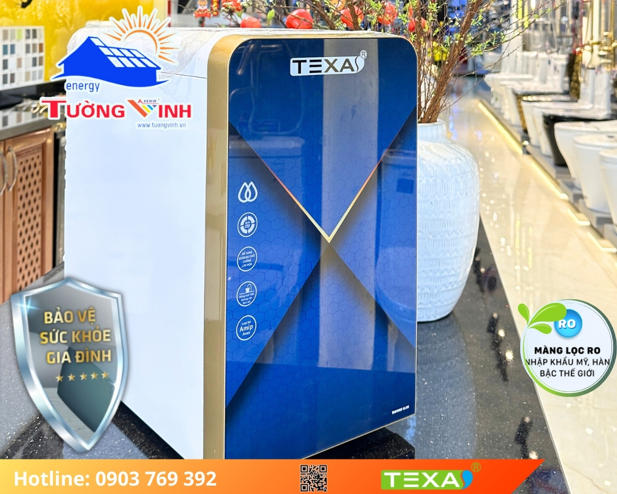 MÁY LỌC NƯỚC TEXAS ĐỂ BÀN