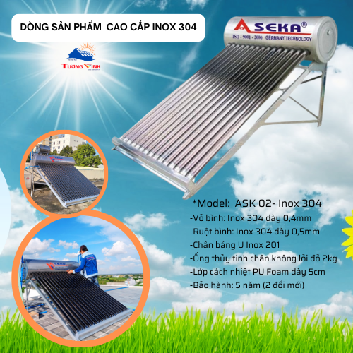 Alternative view of MÁY NƯỚC NÓNG NĂNG LƯỢNG ASEKA 240L - INOX 316