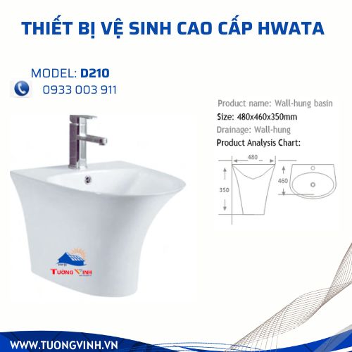 Chậu rửa mặt lavabo D210